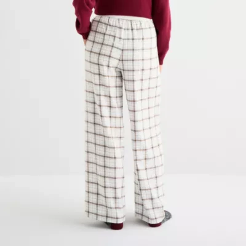 Arizona Womens Juniors Flannel Pajama Pants
