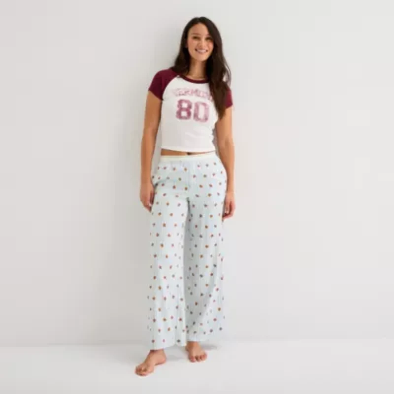 Arizona Body Womens Flannel Juniors Pajama Pants