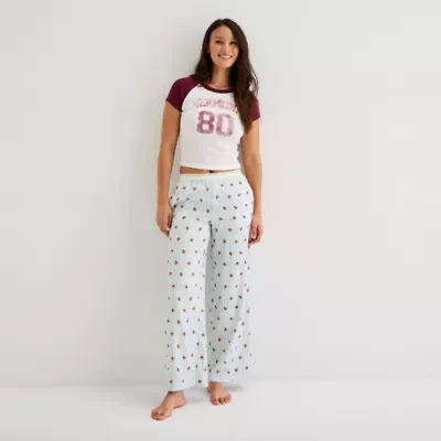 Arizona Body Womens Flannel Juniors Pajama Pants