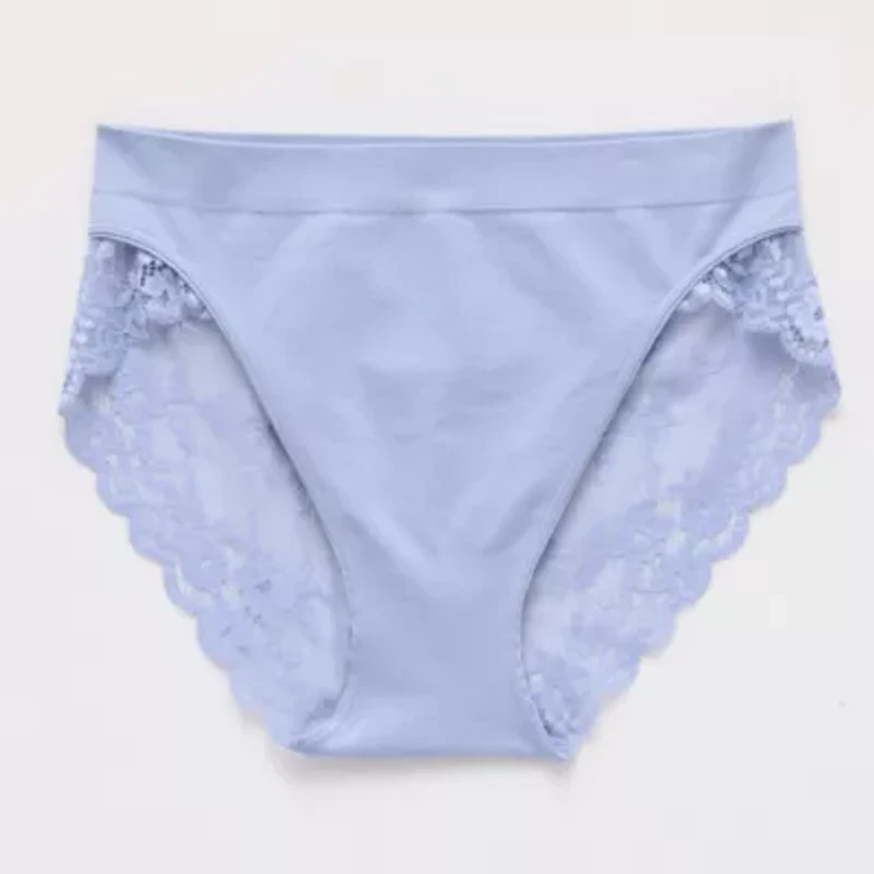 Ambrielle Seamless Lace High Cut Panty