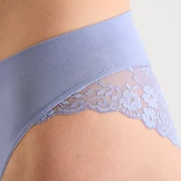 Ambrielle Seamless Lace High Cut Panty