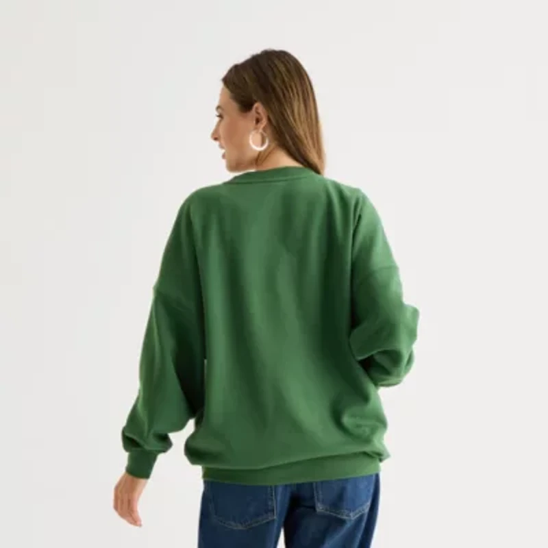 Pochacco Womens Crew Neck Long Sleeve Juniors Sweatshirt