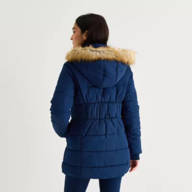 St. John's Bay Womens Heavyweight Puffer Jacket
