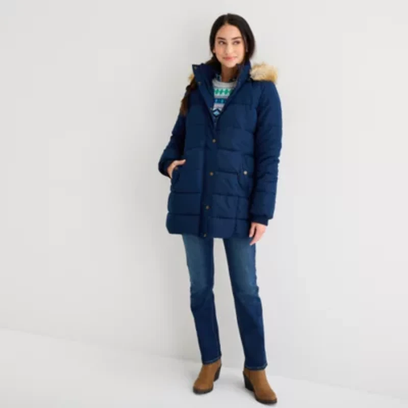 St. John's Bay Womens Heavyweight Puffer Jacket