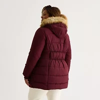 St. John's Bay Womens Heavyweight Plus Puffer Jacket