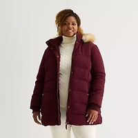St. John's Bay Womens Heavyweight Plus Puffer Jacket