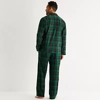 St. John's Bay Mens Fleece Long Sleeve 2-pc. Pajama Sets