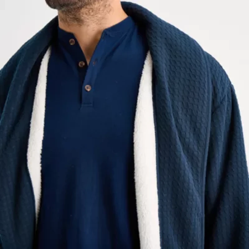 Stafford Mens Long Sleeve Length Robe