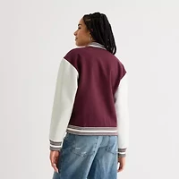 Arizona Womens Fleece Midweight Juniors Varsity Jacket