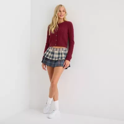 Arizona Womens Juniors Pleated Skirt