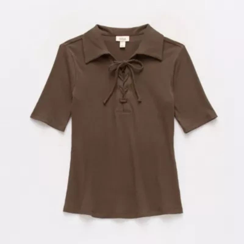 a.n.a Womens Elbow Sleeve T-Shirt