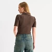 a.n.a Womens Elbow Sleeve T-Shirt