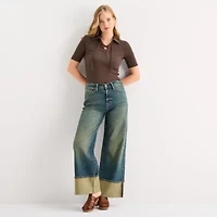 a.n.a Womens Elbow Sleeve T-Shirt