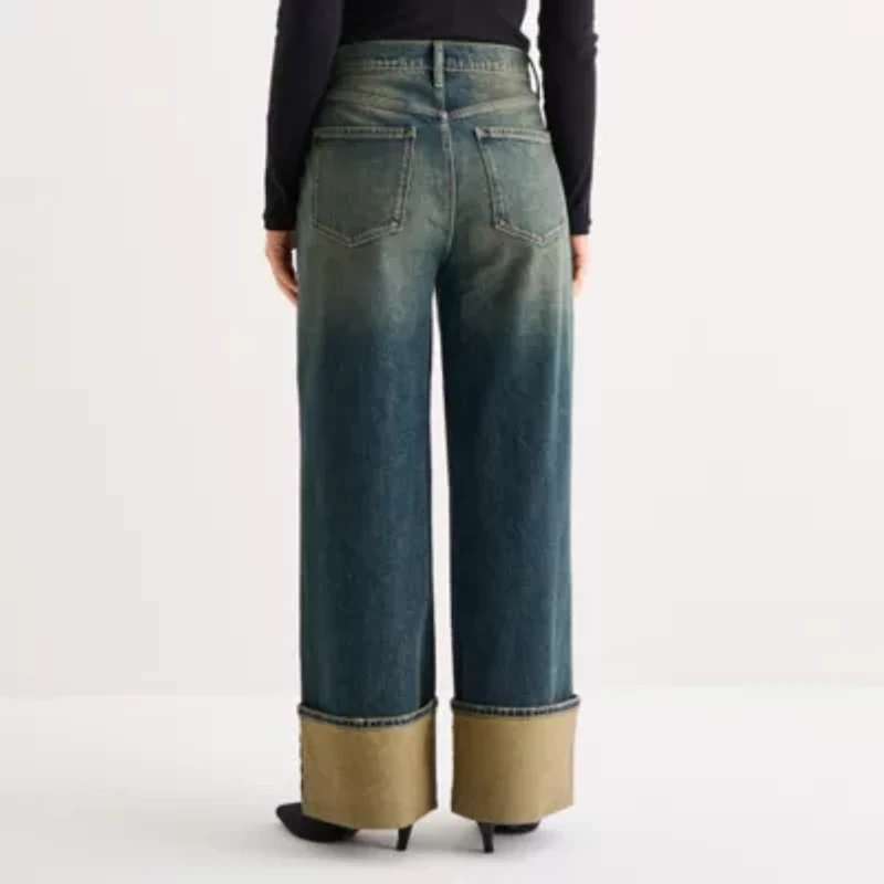 a.n.a Womens Highest Rise Wide Leg Jean