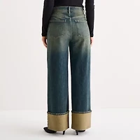 a.n.a Womens Highest Rise Wide Leg Jean