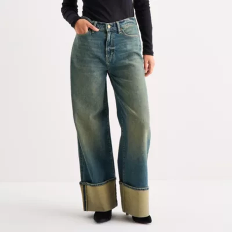 a.n.a Womens Highest Rise Wide Leg Jean