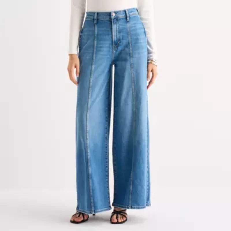 a.n.a Womens Highest Rise Wide Leg Jean
