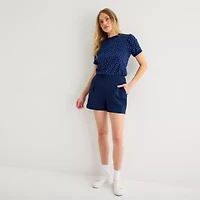 St. John's Bay Womens Mid Rise Pleated Short