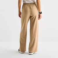 Stylus Womens Wide Leg Mid Rise Loose Fit Trouser