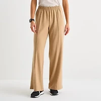Stylus Womens Wide Leg Mid Rise Loose Fit Trouser