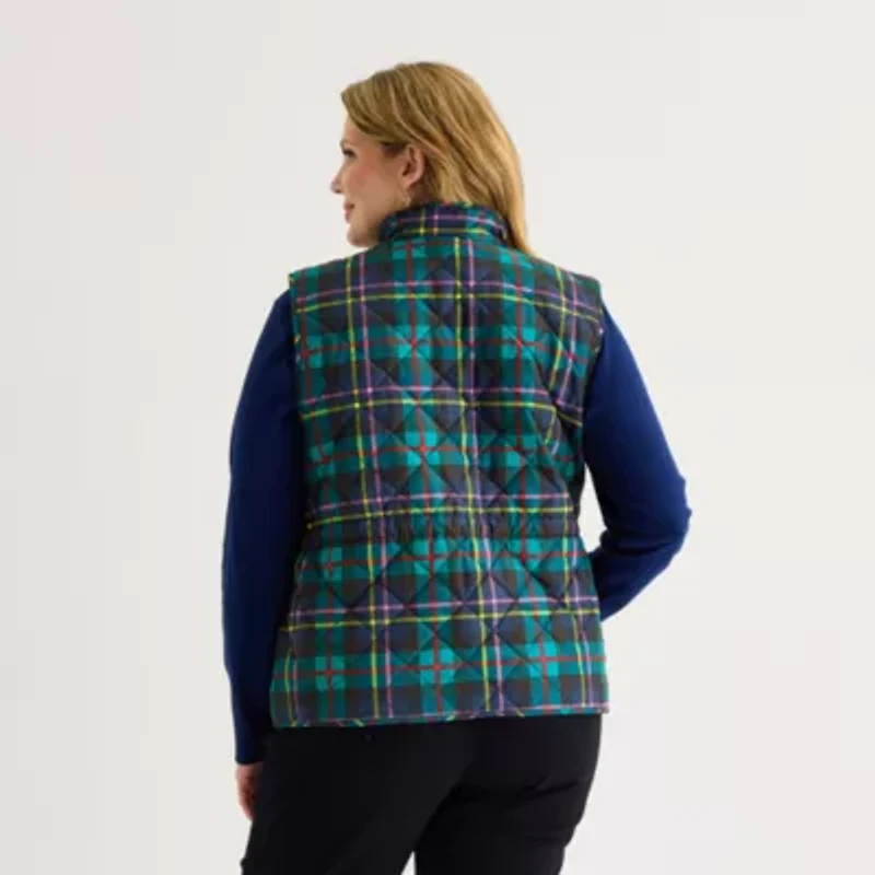 St. John's Bay Womens Plus Midweight Quilted Vest