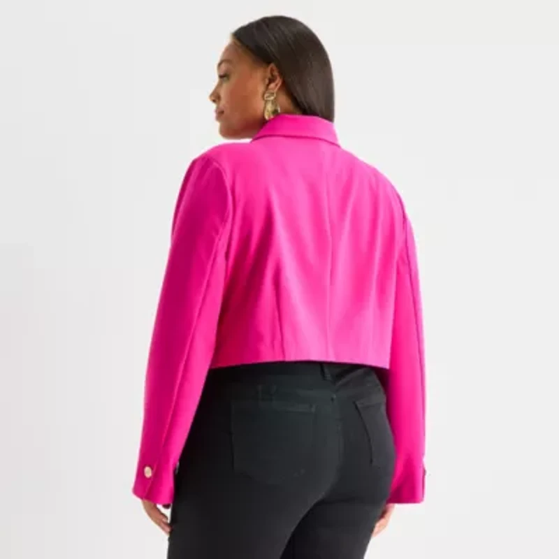 Bold Elements Womens Lightweight Plus Cropped Jacket