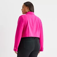 Bold Elements Womens Lightweight Plus Cropped Jacket