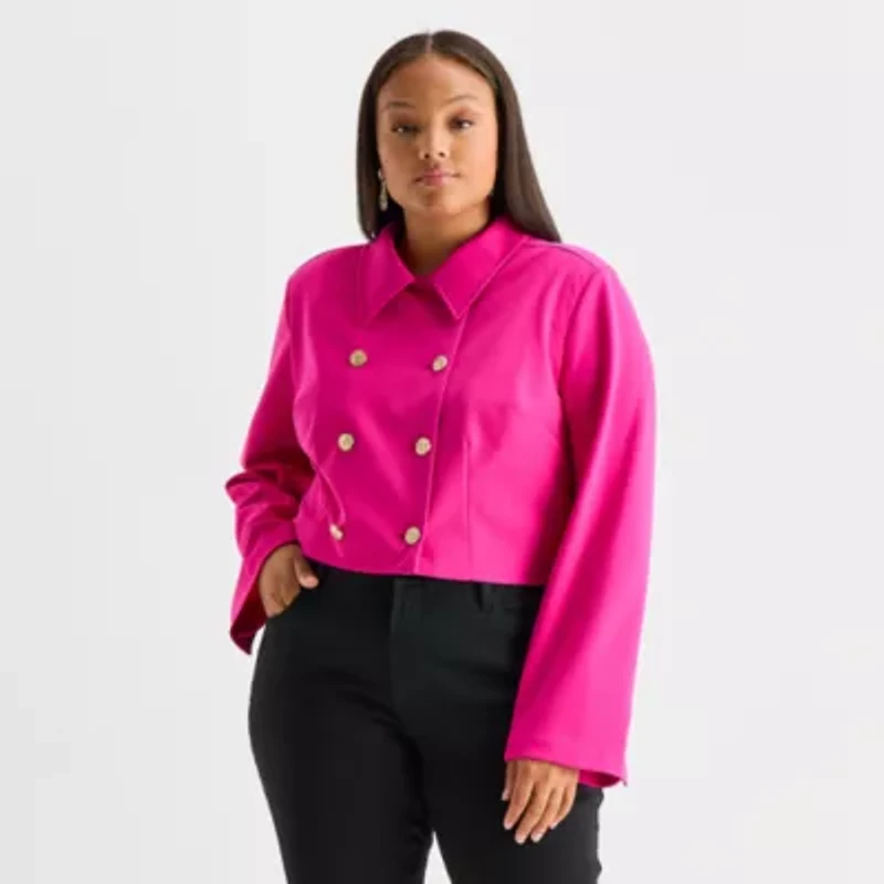 Bold Elements Womens Lightweight Plus Cropped Jacket