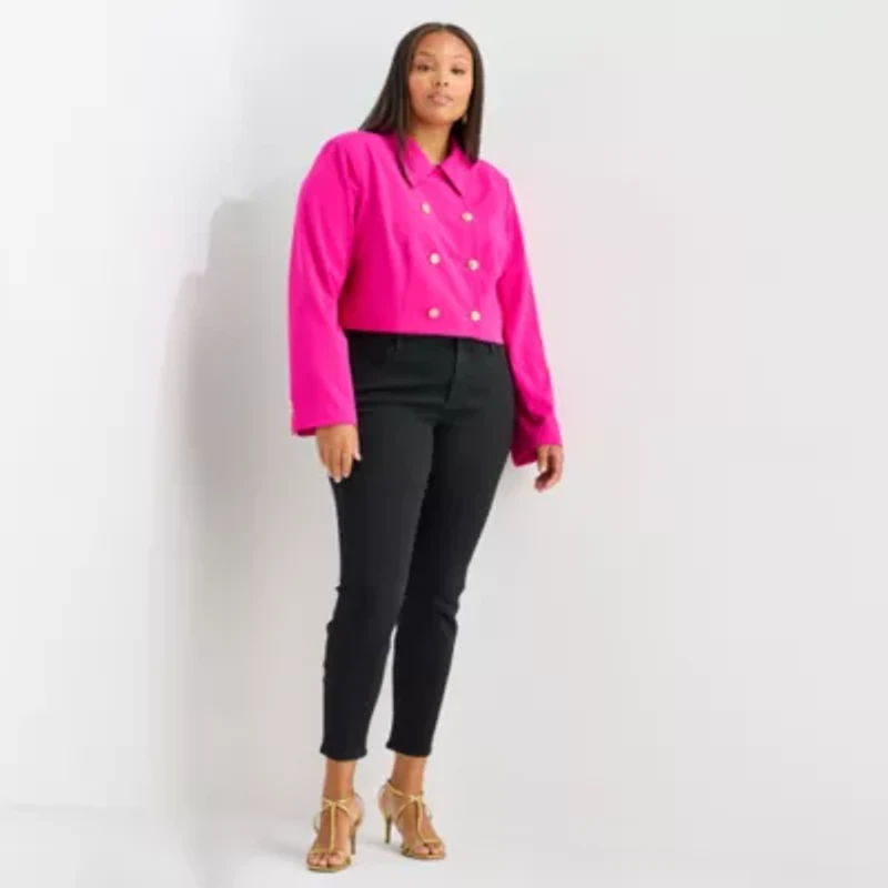 Bold Elements Womens Lightweight Plus Cropped Jacket