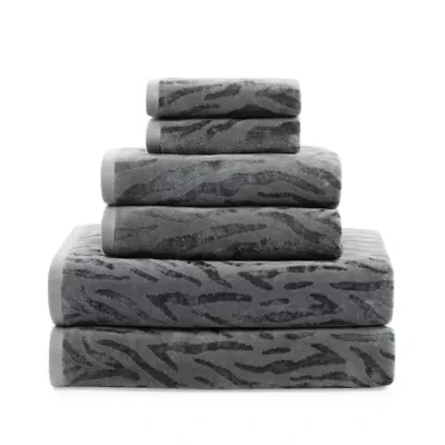 Fieldcrest Spa Zebra Textured Bath Towel