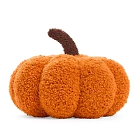 Linden Street Pumpkin Figural Round Throw Pillow