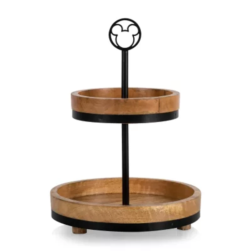 Picnic Time Wood Tiered Server