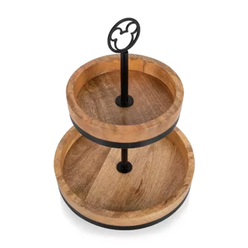 Picnic Time Wood Tiered Server