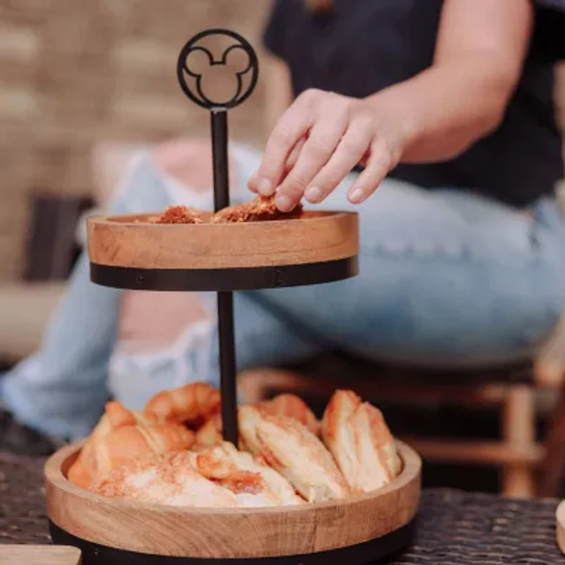 Picnic Time Wood Tiered Server