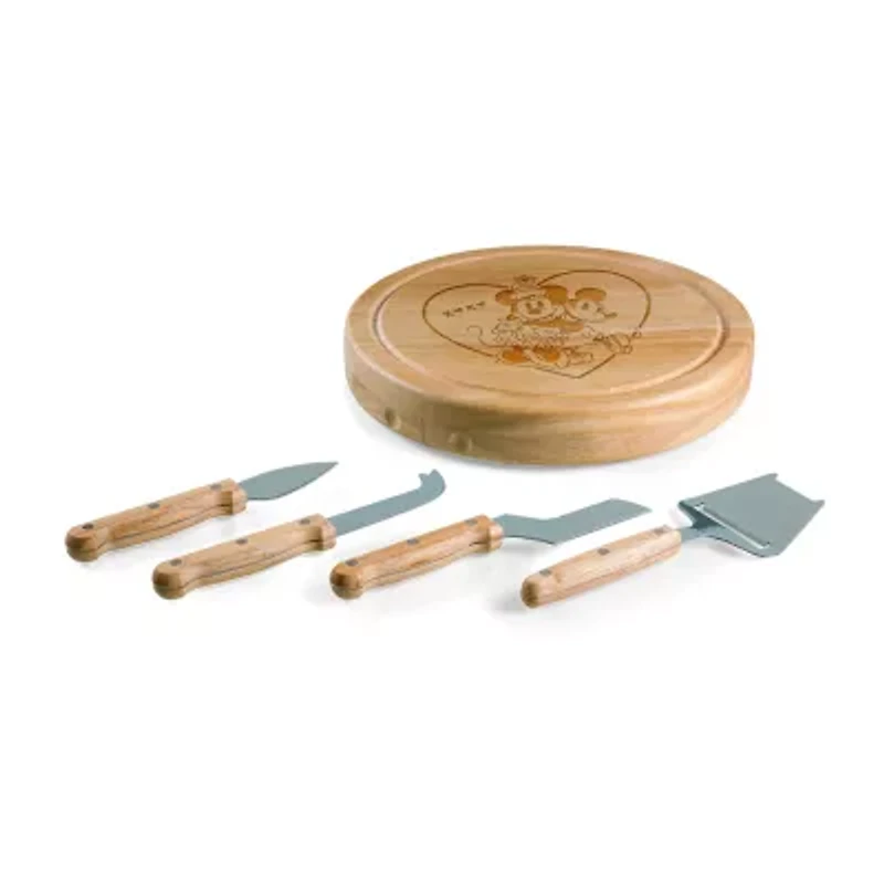 Picnic Time Wood Cheese Board Set