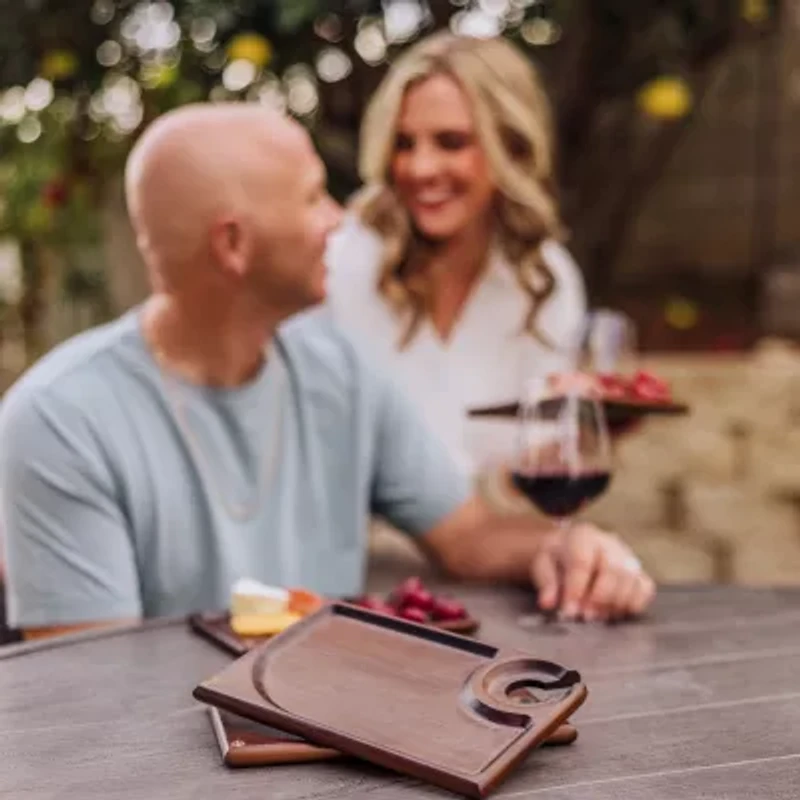 Picnic Time Wood Appetizer Plate