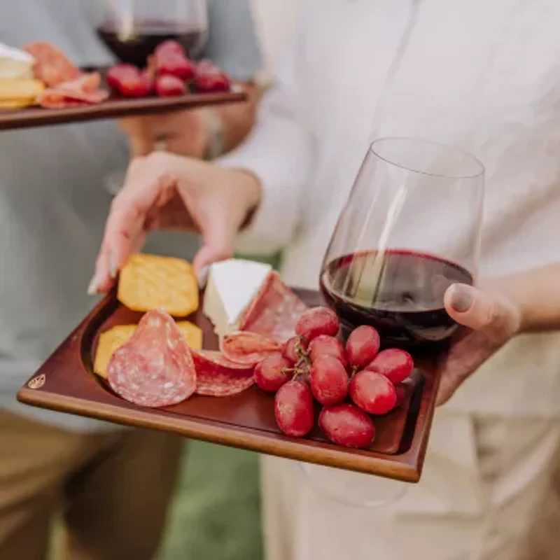 Picnic Time Wood Appetizer Plate