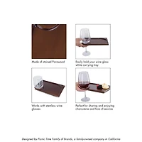 Picnic Time Wood Appetizer Plate