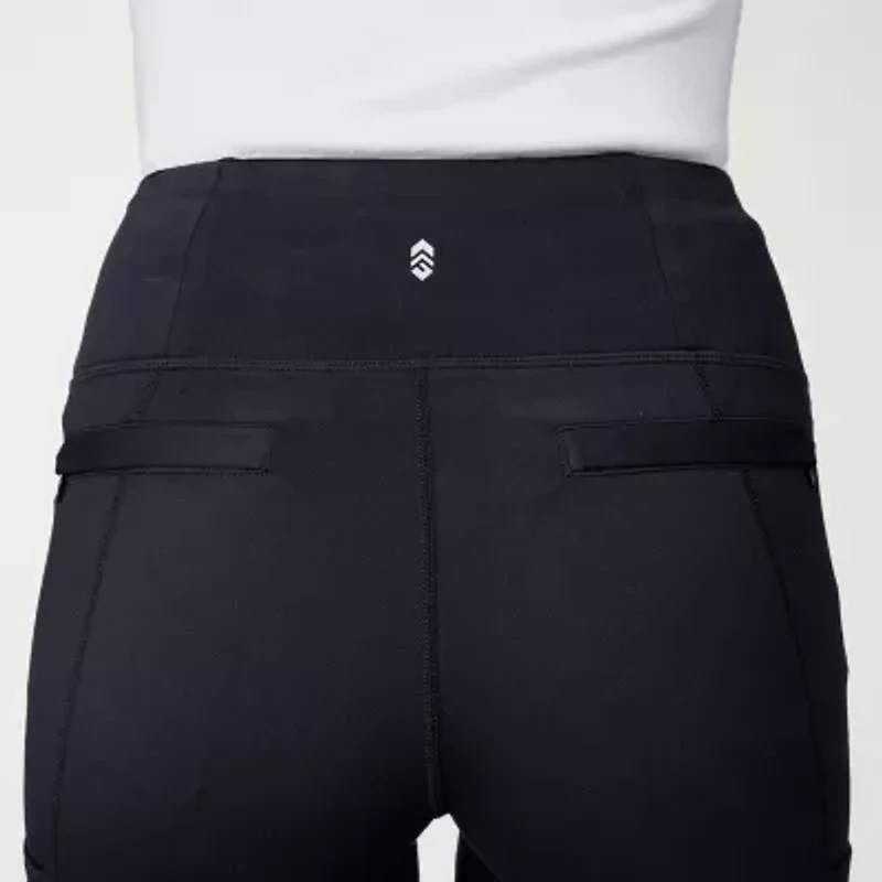 Free Country Womens Wide Leg High Rise Regular Fit Active Pull-On Pant