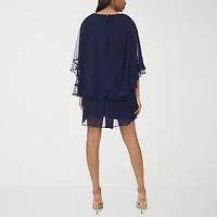 Sam And Jess Womens 3/4 Sleeve Shift Dress