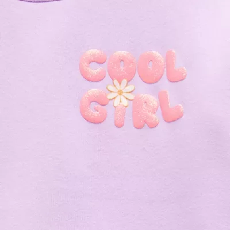 Okie Dokie Toddler & Little Girls Crew Neck Fleece Long Sleeve Sweatshirt