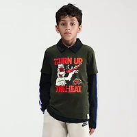 Nike Club Big Kid Unisex Crew Neck Short Sleeve Regular Fit Graphic T-Shirt