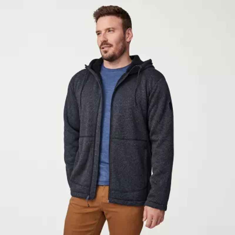 Free Country Mens Fleece Hooded Lightweight Jacket