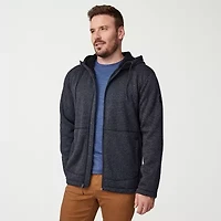 Free Country Mens Fleece Hooded Lightweight Jacket