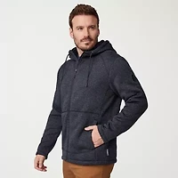 Free Country Mens Fleece Hooded Lightweight Jacket