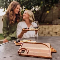 Picnic Time 4-pc. Wood Appetizer Plate