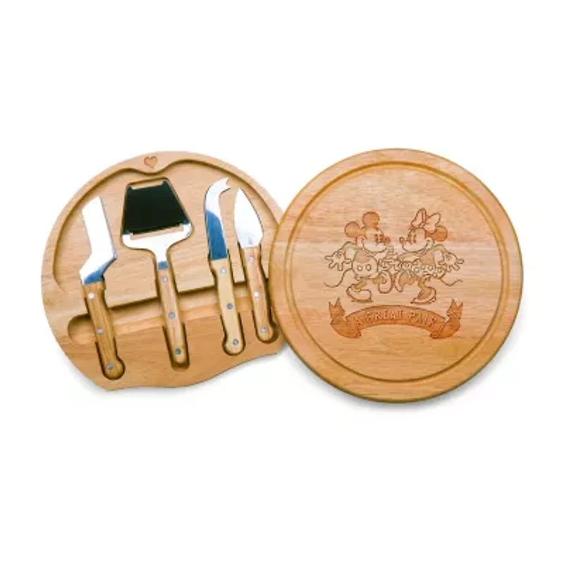 Picnic Time Wood Cheese Board Set