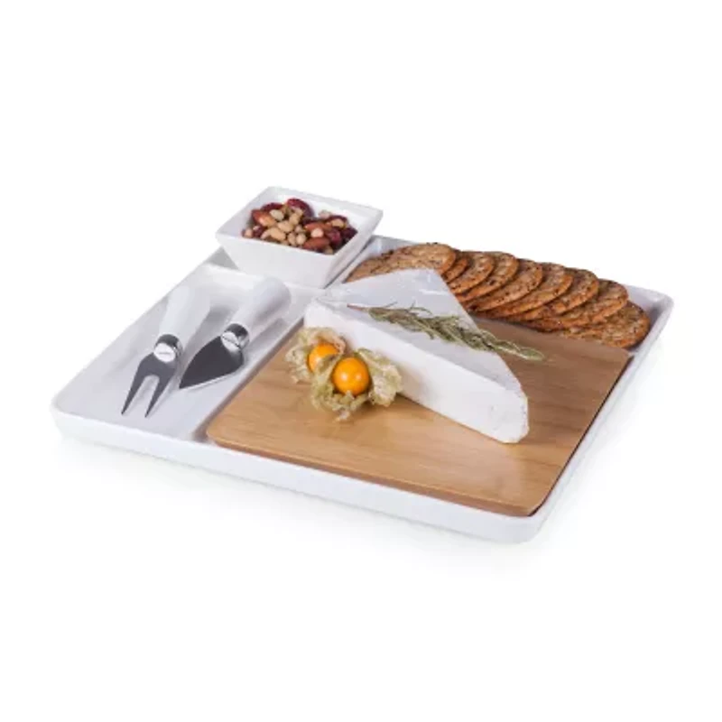 Picnic Time Wood Serving Set
