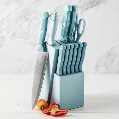 Basic Essentials Stainless Steel 12-pc. Knife Block Set