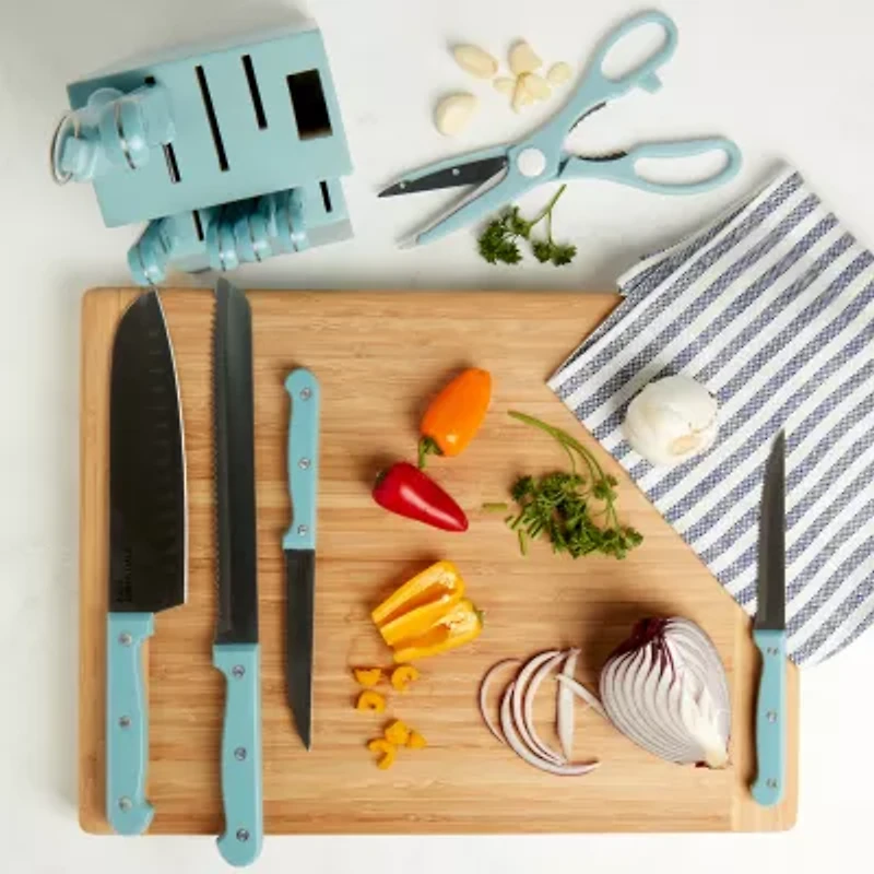 Basic Essentials Stainless Steel 12-pc. Knife Block Set